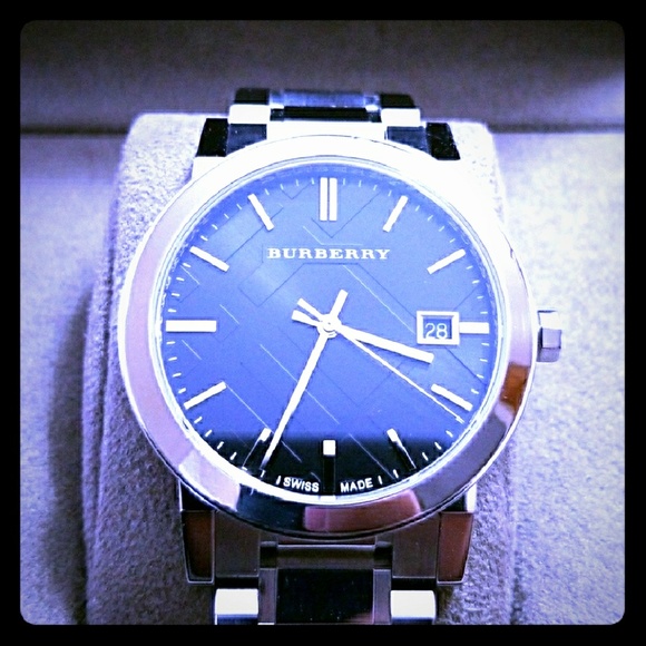 burberry watch blue face